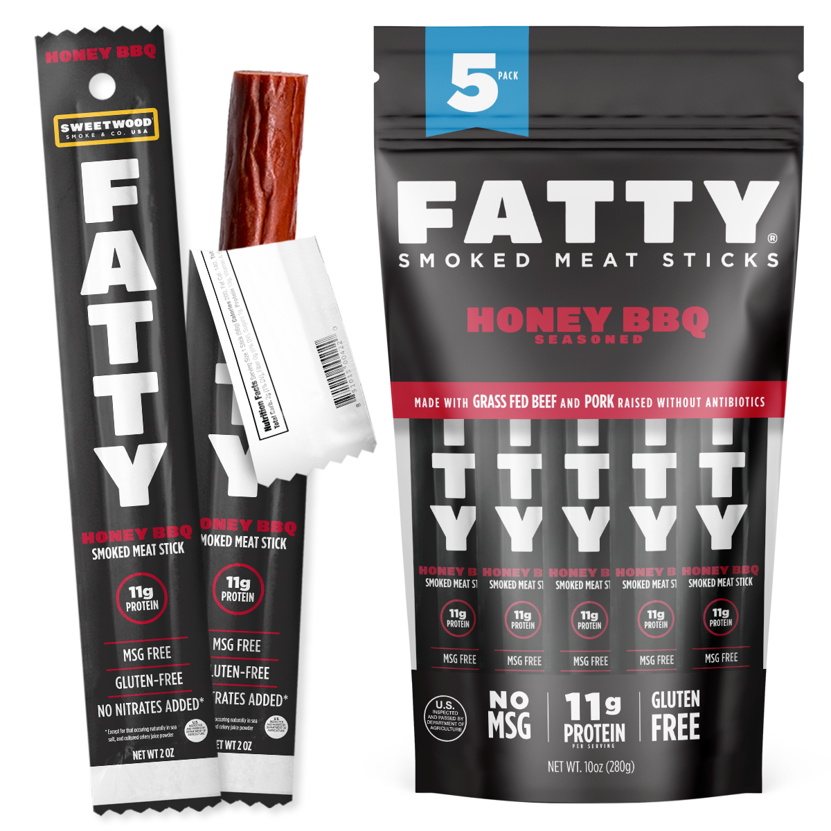 2 OZ 5-PACK HONEY BBQ